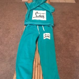 Louboutin inspired sweat suit